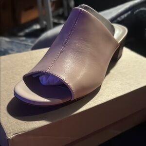 Clarks Pink Mules Sleek Modern Design